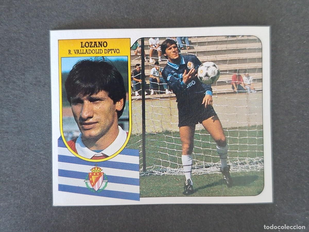 Football Stickers: L3 LOZANO REAL VALLADOLID LIGA ESTE 1991 1992 91 92 CARTON SIN PEGAR NUNCA PEGADO