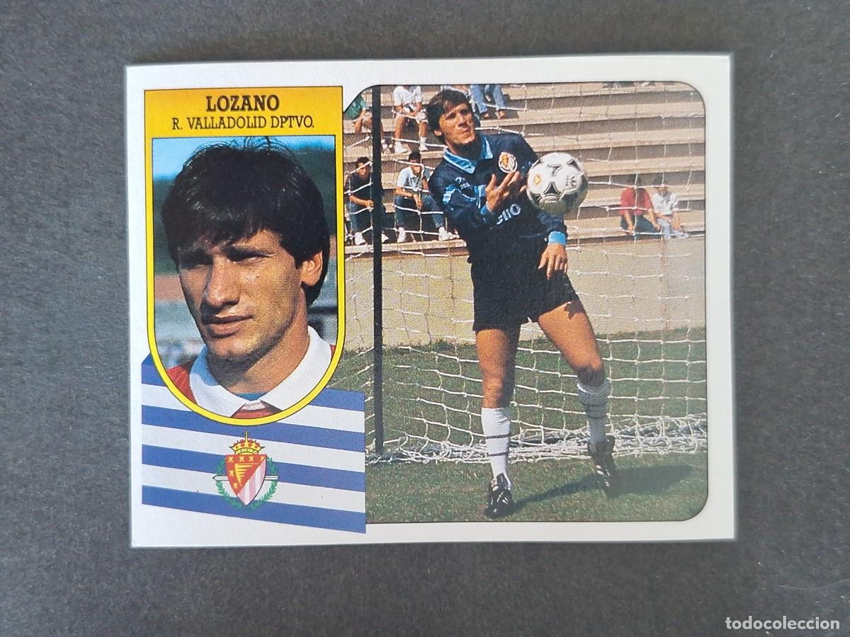 Football Stickers: L3 LOZANO REAL VALLADOLID LIGA ESTE 1991 1992 91 92 CARTON SIN PEGAR NUNCA PEGADO