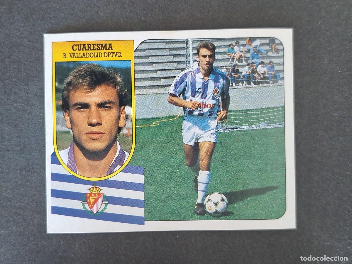 Football Stickers: L3 CUARESMA REAL VALLADOLID LIGA ESTE 1991 1992 91 92 CARTON SIN PEGAR NUNCA PEGADO