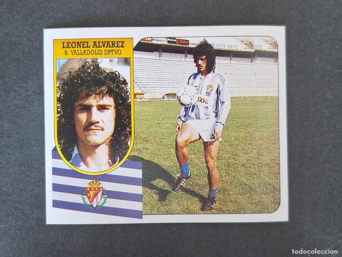 Football Stickers: L3 LEONEL ALVAREZ REAL VALLADOLID LIGA ESTE 1991 1992 91 92 CARTON SIN PEGAR NUNCA PEGADO