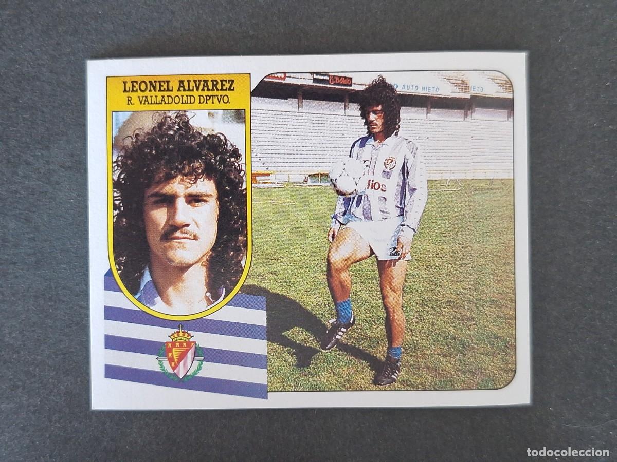 Football Stickers: L3 LEONEL ALVAREZ REAL VALLADOLID LIGA ESTE 1991 1992 91 92 CARTON SIN PEGAR NUNCA PEGADO