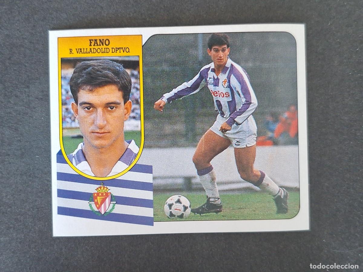 Cromos de f&uacute;tbol: L3 FANO REAL VALLADOLID LIGA ESTE 1991 1992 91 92 CARTON SIN PEGAR NUNCA PEGADO