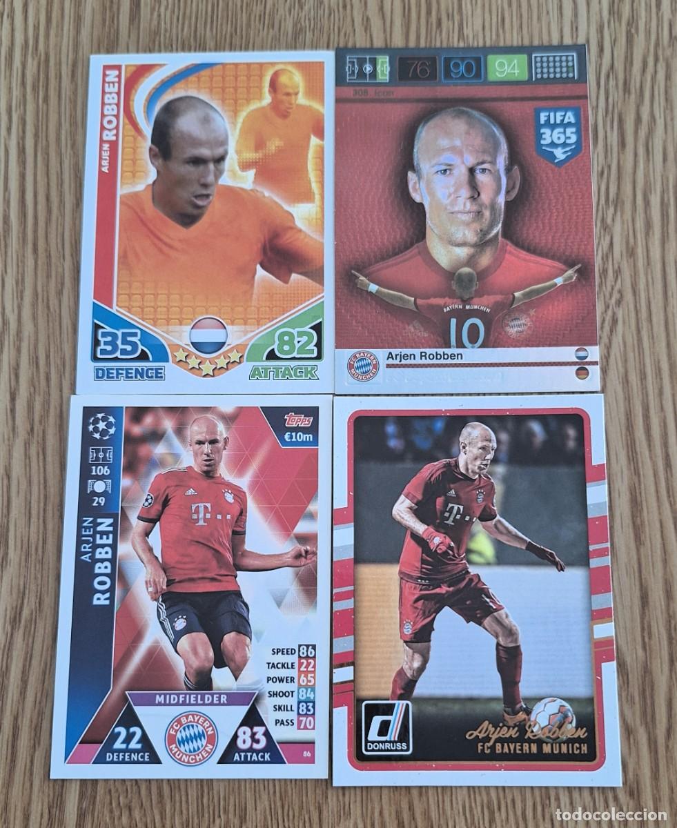 Cromos de f&uacute;tbol: Arjen Robben Bayern Munich Nederland Topps Panini Lot 4