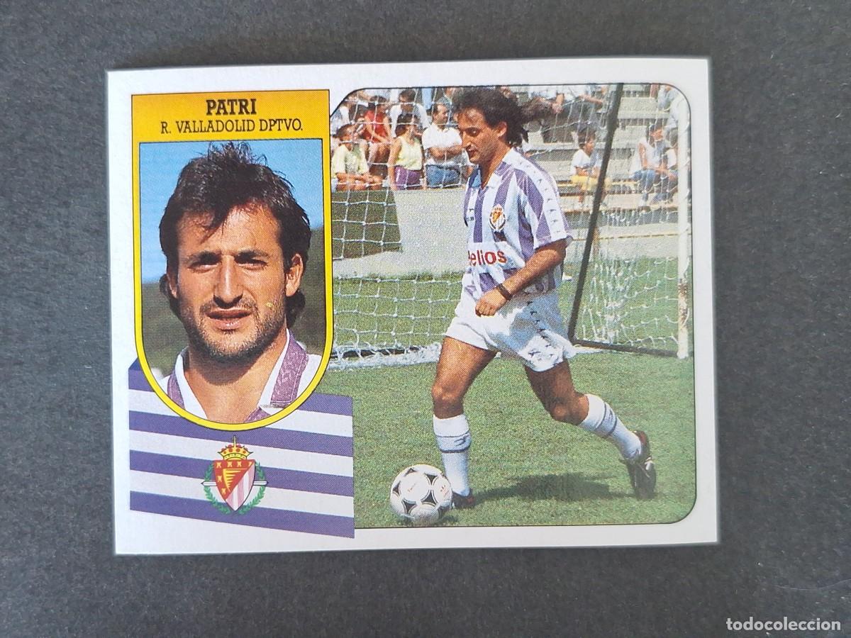 Cromos de f&uacute;tbol: L3 PATRI REAL VALLADOLID LIGA ESTE 1991 1992 91 92 CARTON SIN PEGAR NUNCA PEGADO