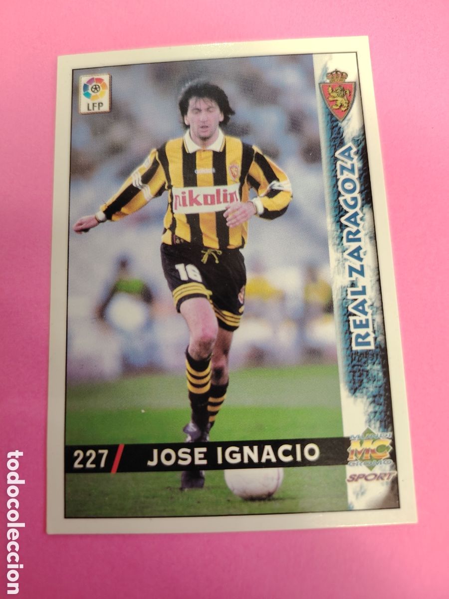 Cromos de f&uacute;tbol: ZARAGOZA-N&deg;227-JOSE IGNACIO-MUNDICROMO FICHAS DE LA LIGA 1998 1999 98 99