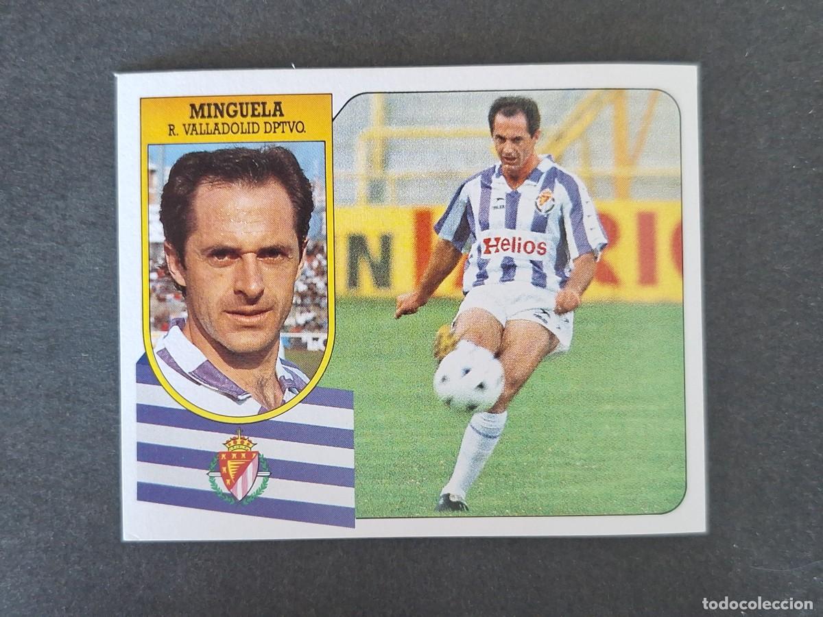 Cromos de f&uacute;tbol: L3 MIGUELA REAL VALLADOLID LIGA ESTE 1991 1992 91 92 CARTON SIN PEGAR NUNCA PEGADO