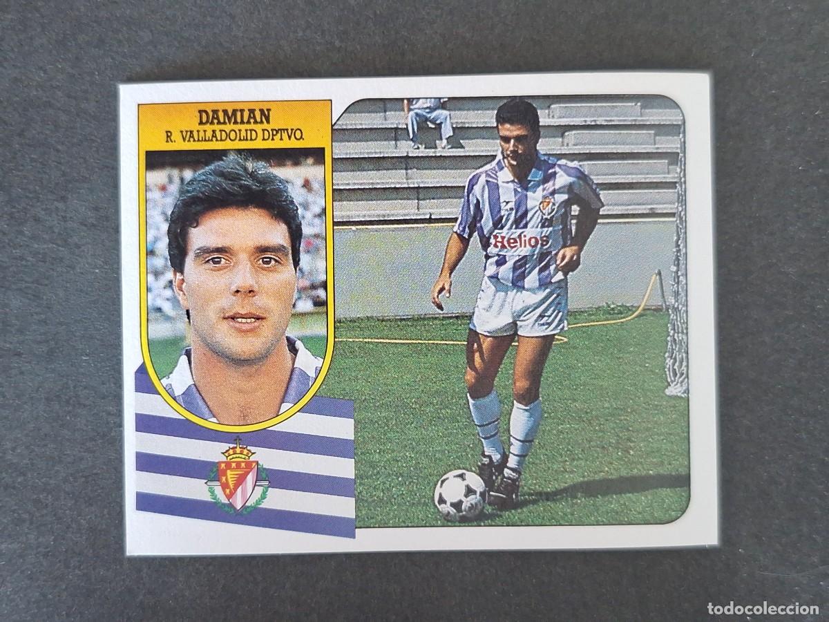 Cromos de f&uacute;tbol: L3 DAMIAN REAL VALLADOLID LIGA ESTE 1991 1992 91 92 CARTON SIN PEGAR NUNCA PEGADO