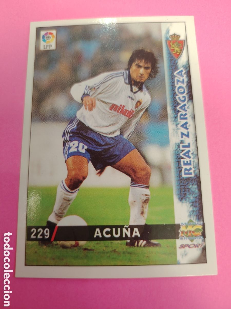 Cromos de Futebol: ZARAGOZA-N&deg;229-ACU&Ntilde;A-MUNDICROMO FICHAS DE LA LIGA 1998 1999 98 99