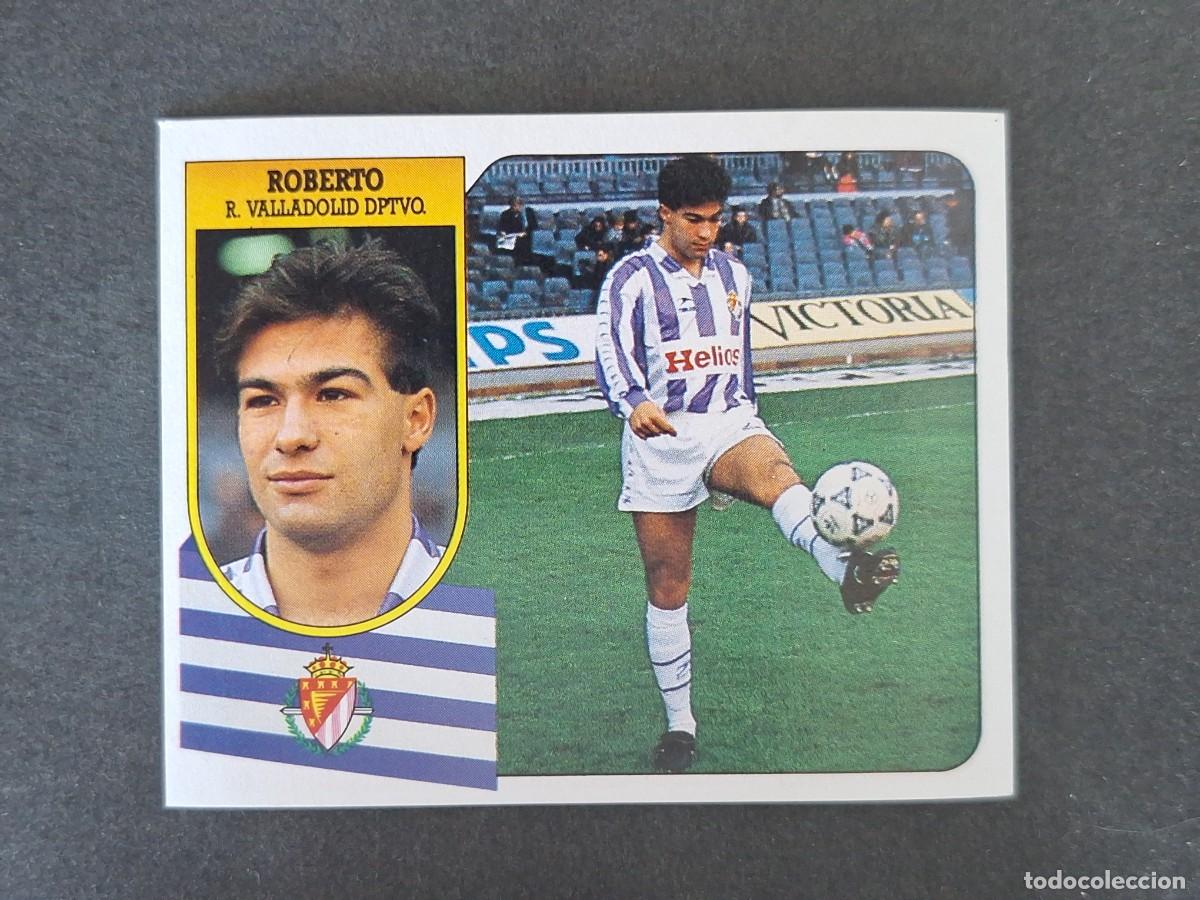 Cartes &agrave; collectionner de Football: L3 ROBERTO REAL VALLADOLID LIGA ESTE 1991 1992 91 92 CARTON SIN PEGAR NUNCA PEGADO