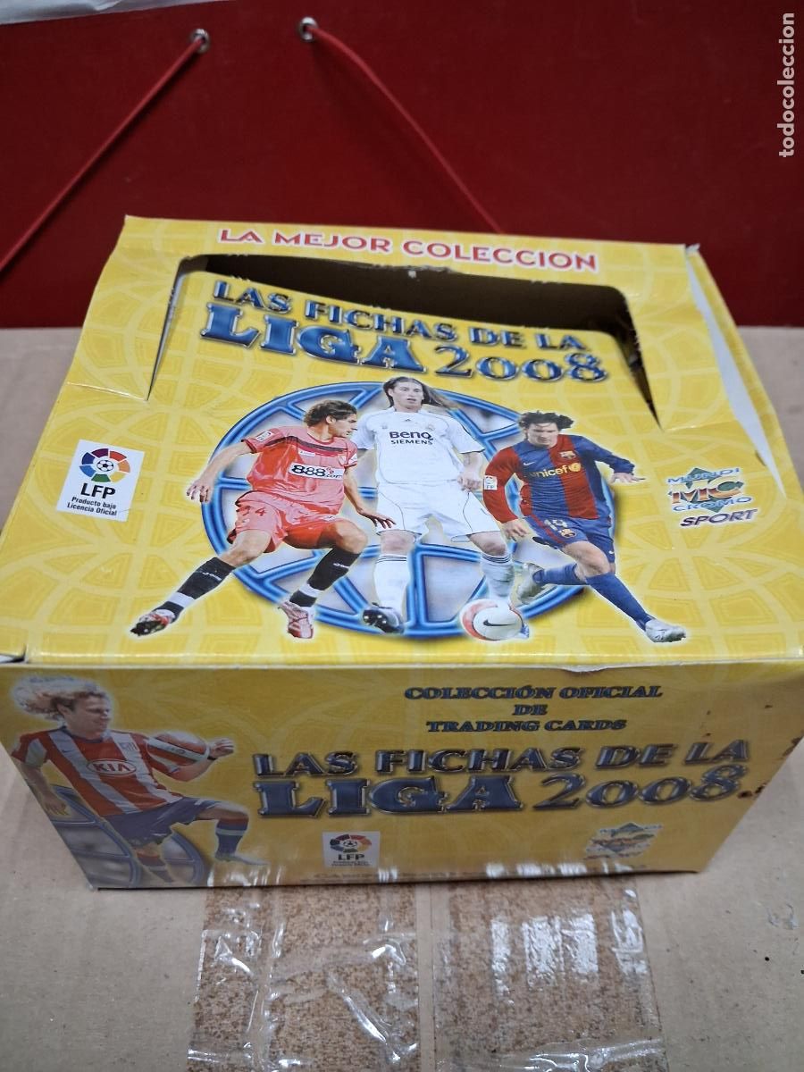 Football Stickers: CAJA CON 50 SOBRES CROMOS FUTBOL SIN ABRIR LIGA 2007 2008 MUNDICROMO NUEVOS