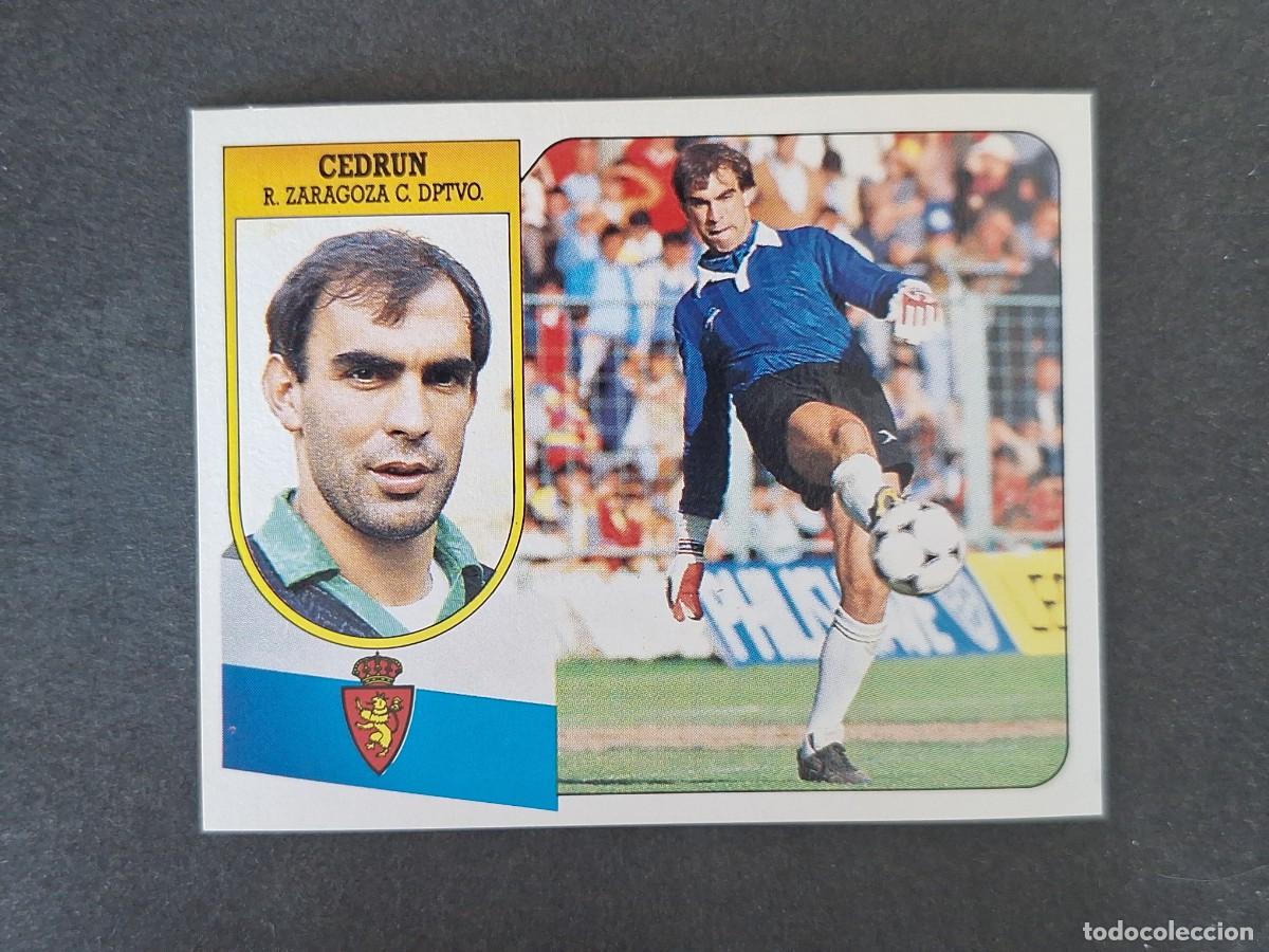 Figurine di Calcio: L3 CEDRUN REAL ZARAGOZA LIGA ESTE 1991 1992 91 92 CARTON SIN PEGAR NUNCA PEGADO