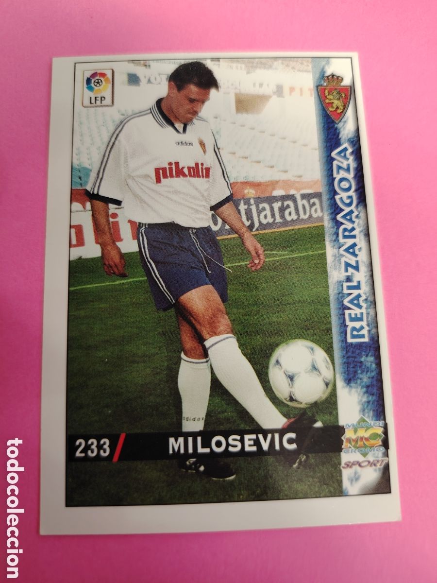 Figurine di Calcio: ZARAGOZA-N&deg;233-ESCUDO-MUNDICROMO FICHAS DE LA LIGA 1998 1999 98 99