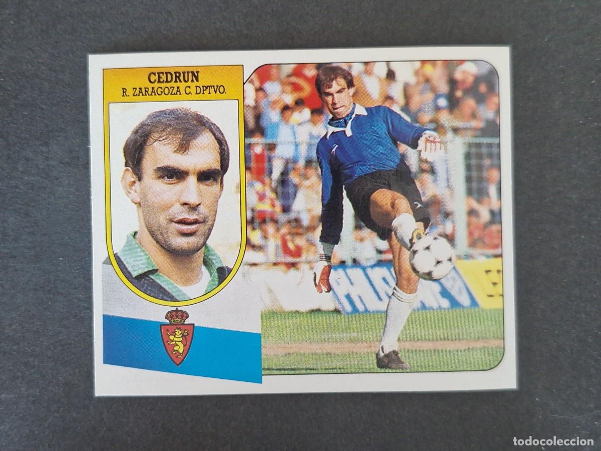 Figurine di Calcio: L3 CEDRUN REAL ZARAGOZA LIGA ESTE 1991 1992 91 92 CARTON SIN PEGAR NUNCA PEGADO