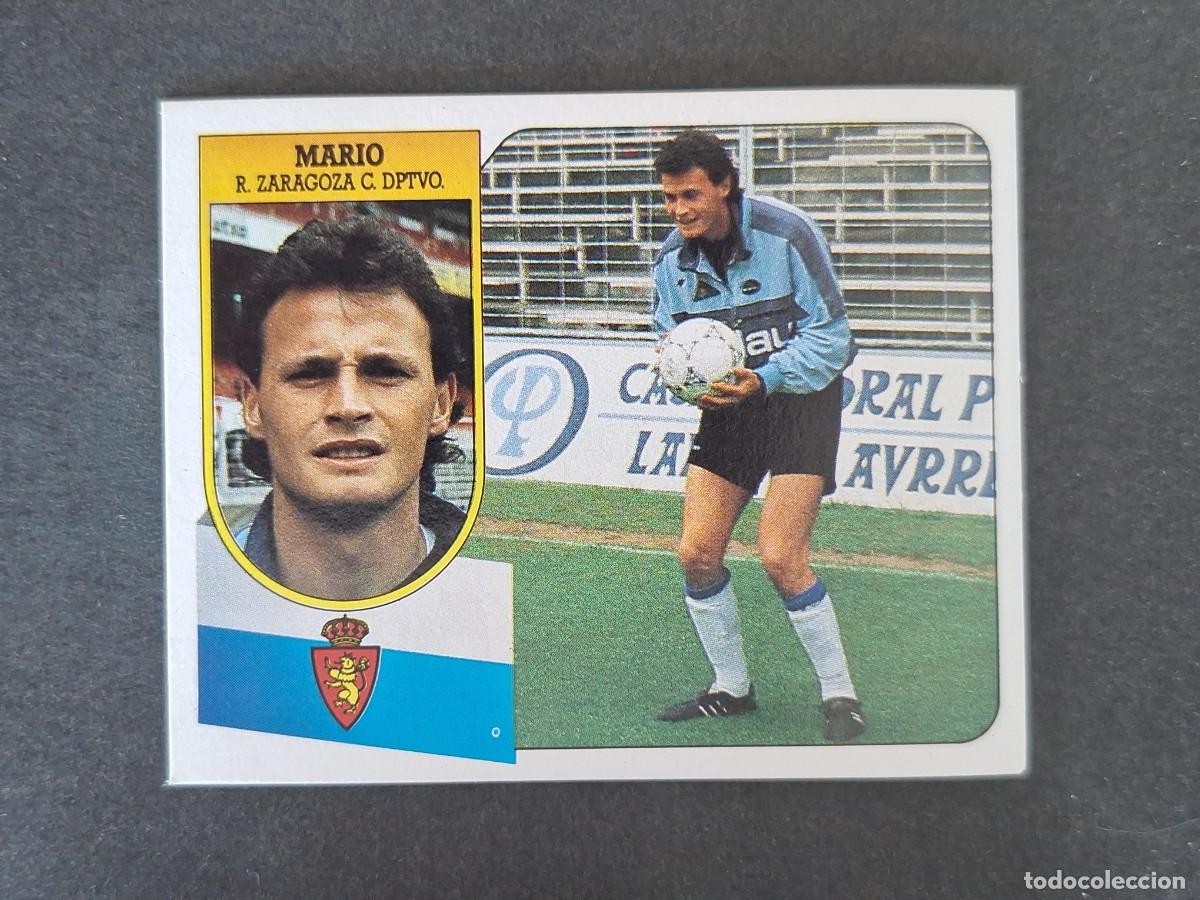 Figurine di Calcio: L3 MARIO REAL ZARAGOZA LIGA ESTE 1991 1992 91 92 CARTON SIN PEGAR NUNCA PEGADO