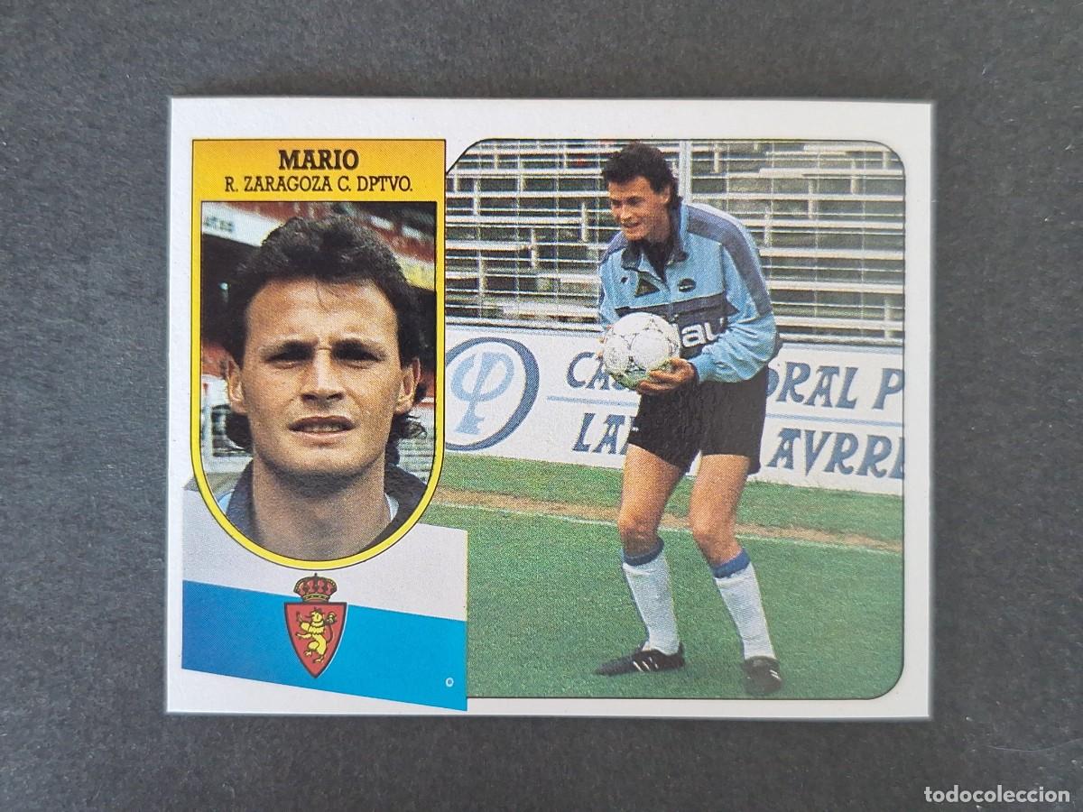 Figurine di Calcio: L3 MARIO REAL ZARAGOZA LIGA ESTE 1991 1992 91 92 CARTON SIN PEGAR NUNCA PEGADO