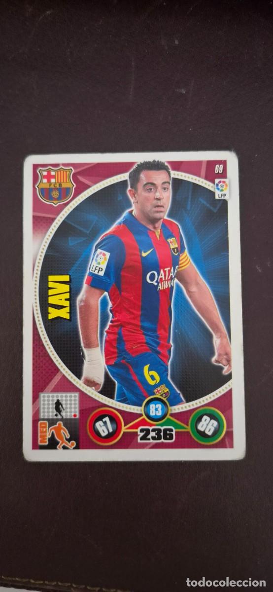 Cromos de f&uacute;tbol: 69 XAVI FC BARCELONA ADRENALYN 2014 2015 PANINI