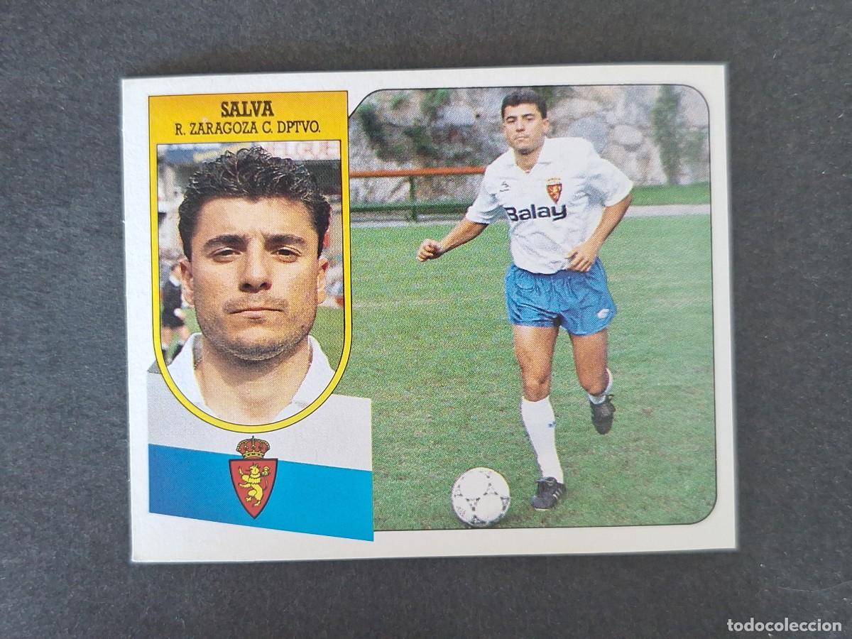 Cromos de f&uacute;tbol: L3 SALVA REAL ZARAGOZA LIGA ESTE 1991 1992 91 92 CARTON SIN PEGAR NUNCA PEGADO