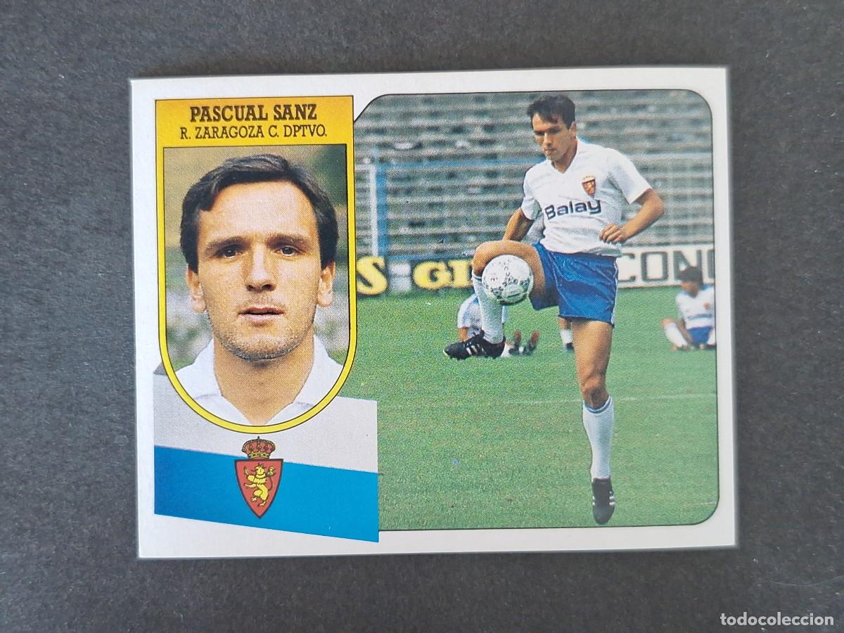 Cromos de f&uacute;tbol: L3 PASCUAL SANZ REAL ZARAGOZA LIGA ESTE 1991 1992 91 92 CARTON SIN PEGAR NUNCA PEGADO
