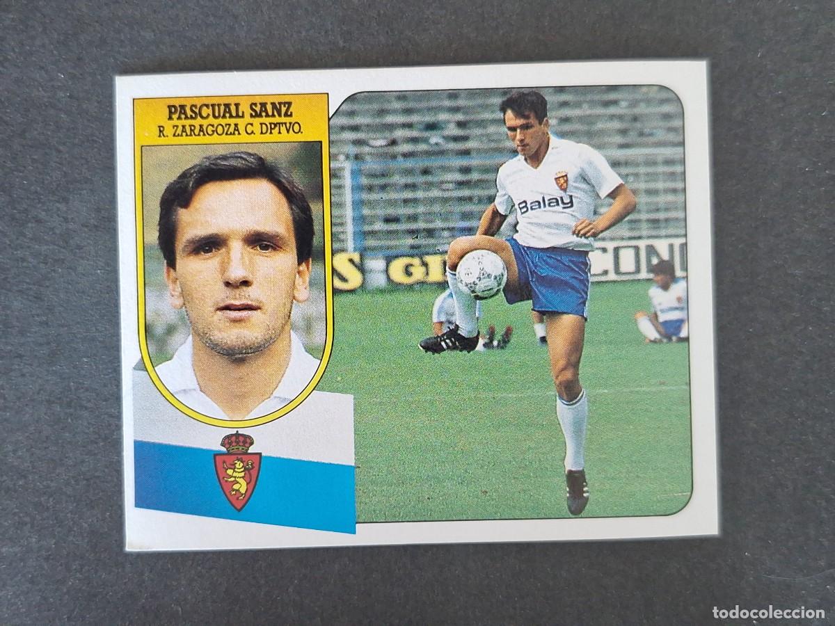 Cromos de f&uacute;tbol: L3 PASCUAL SANZ REAL ZARAGOZA LIGA ESTE 1991 1992 91 92 CARTON SIN PEGAR NUNCA PEGADO