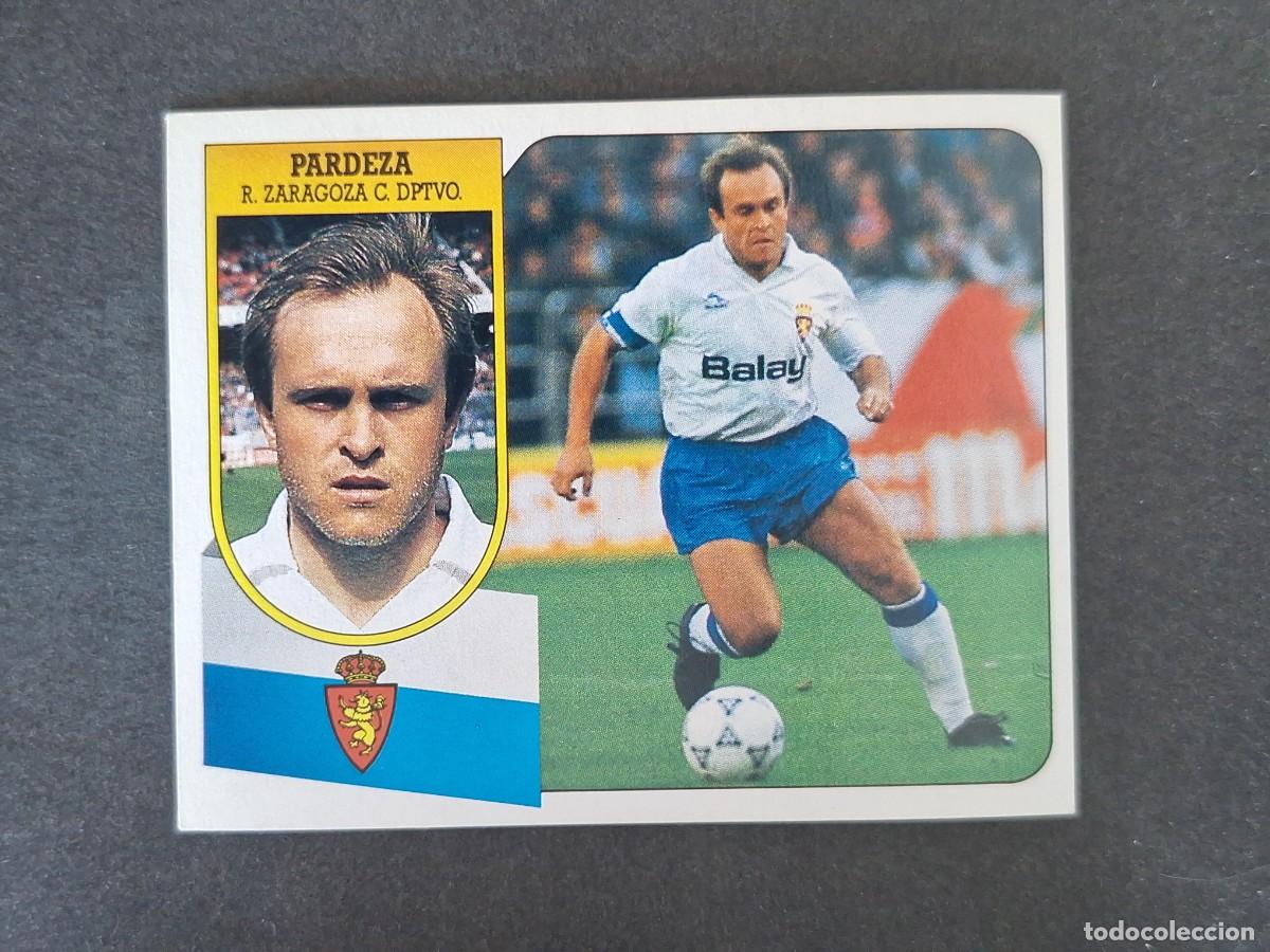Cromos de f&uacute;tbol: L3 PARDEZA REAL ZARAGOZA LIGA ESTE 1991 1992 91 92 CARTON SIN PEGAR NUNCA PEGADO