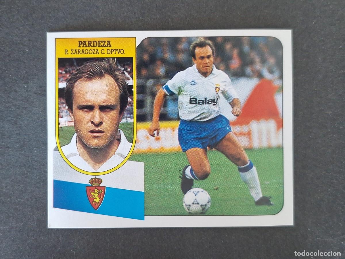 Cromos de f&uacute;tbol: L3 PARDEZA REAL ZARAGOZA LIGA ESTE 1991 1992 91 92 CARTON SIN PEGAR NUNCA PEGADO