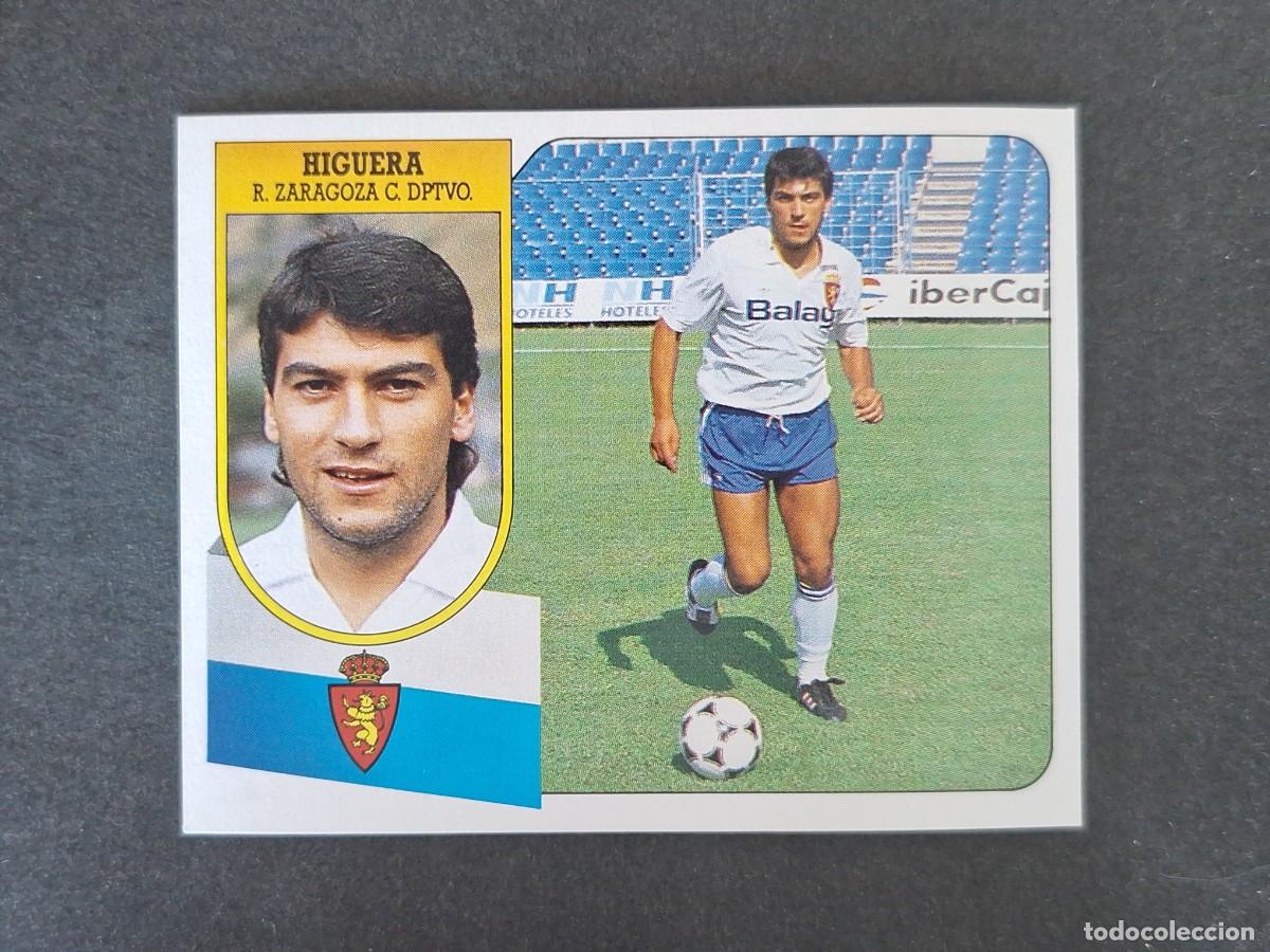 Cromos de Futebol: L3 HIGUERA REAL ZARAGOZA LIGA ESTE 1991 1992 91 92 CARTON SIN PEGAR NUNCA PEGADO