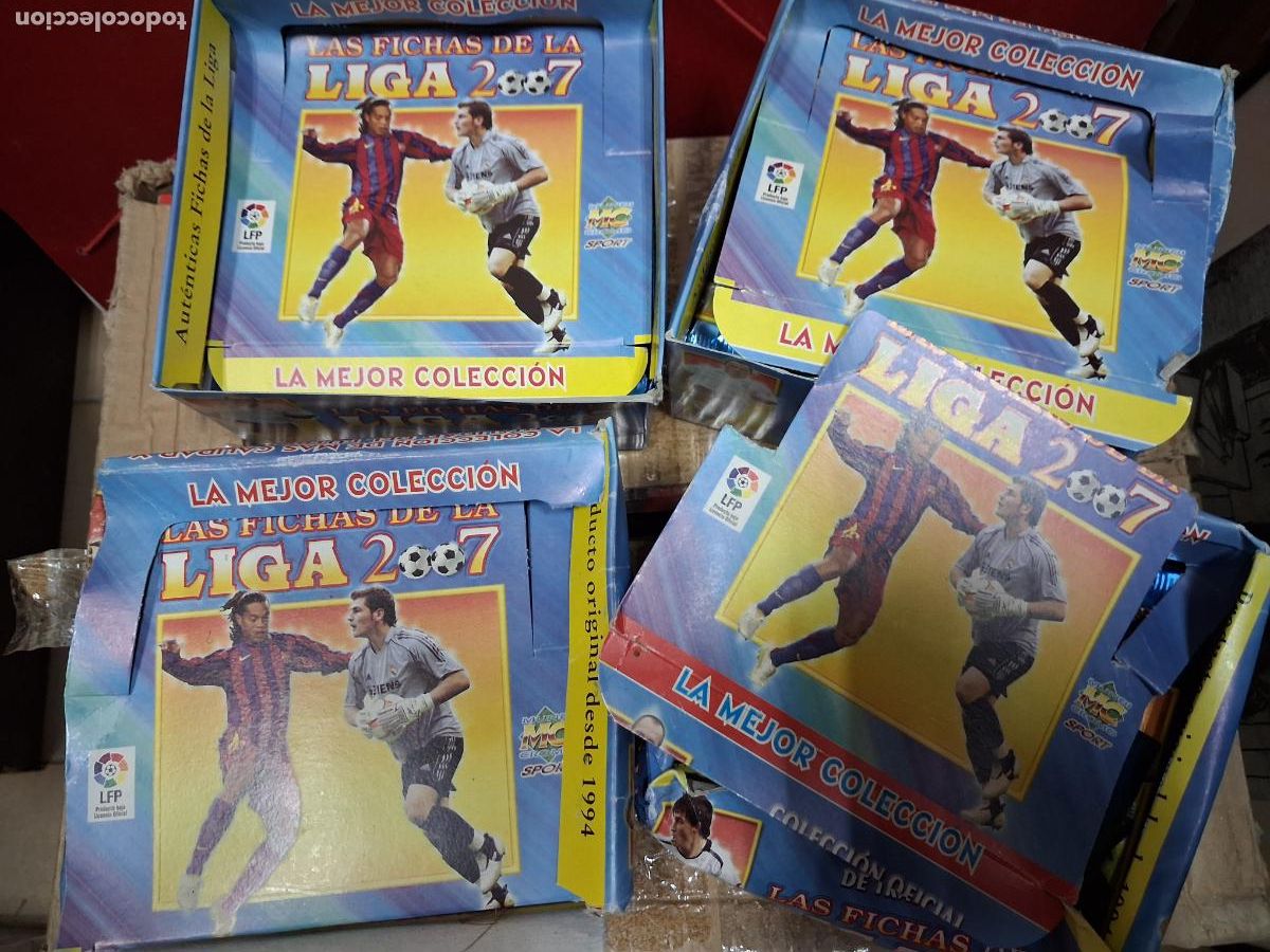Cromos de f&uacute;tbol: LOTE 4 CAJAS 200 SOBRES CROMOS FUTBOL SIN ABRIR LIGA 2006 2007 MUNDICROMO NUEVOS