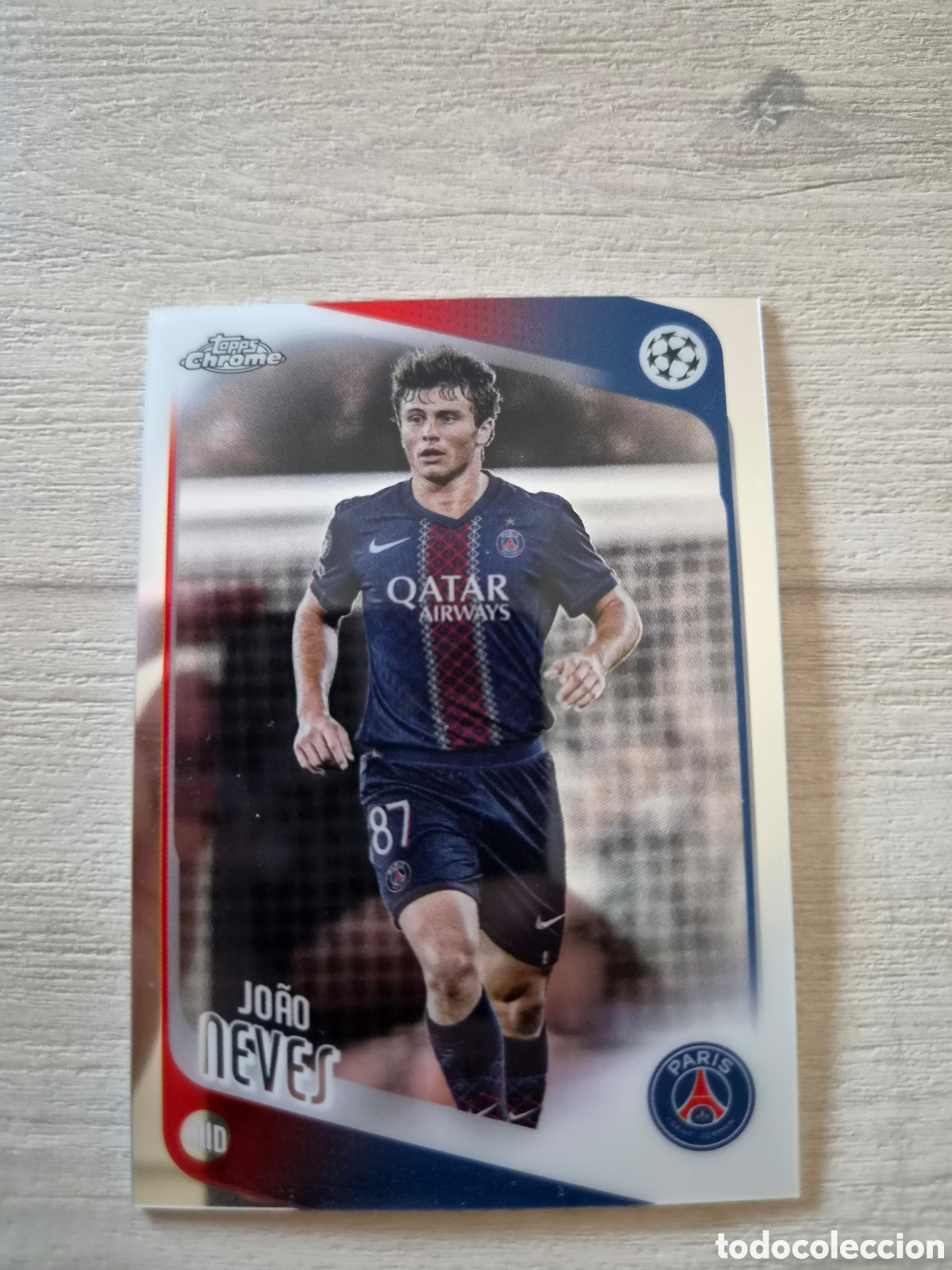 Cromos de f&uacute;tbol: N&deg;14 Jo&atilde;o Neves Topps Chrome UCC 2025/26