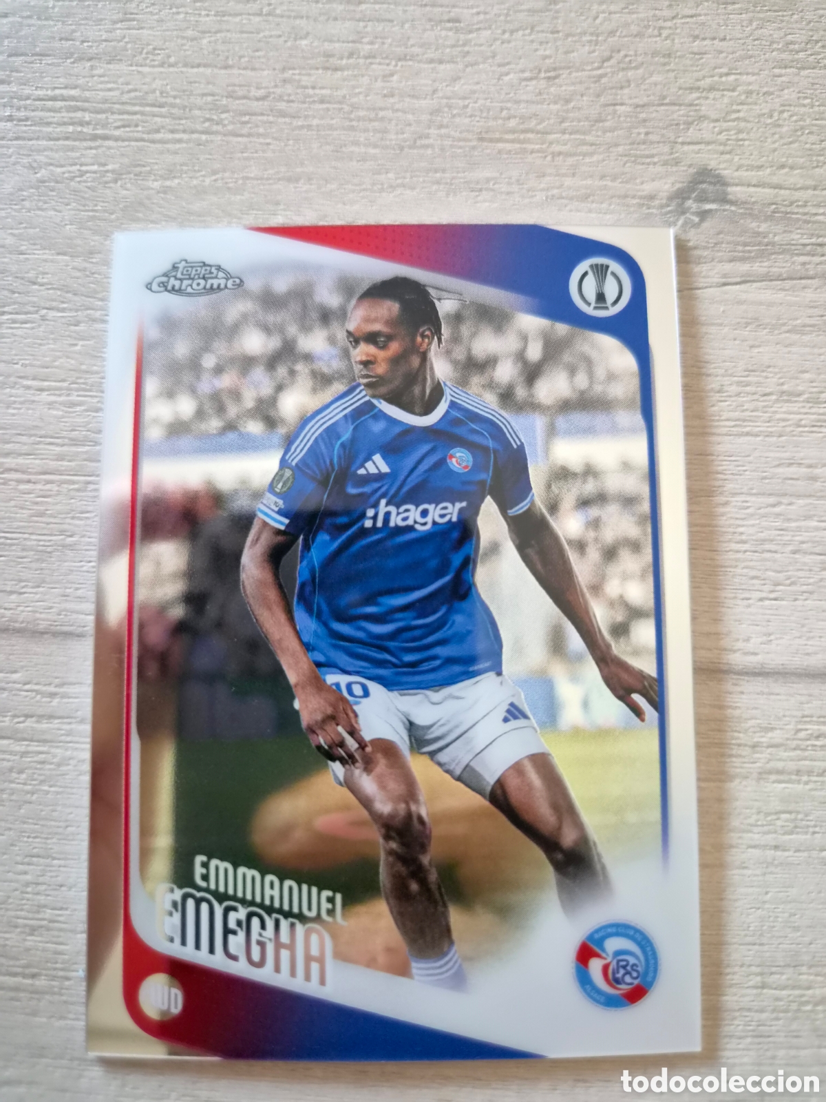 Cromos de f&uacute;tbol: N&deg;110 Emmanuel Emegha Topps Chrome UCC 2025/26