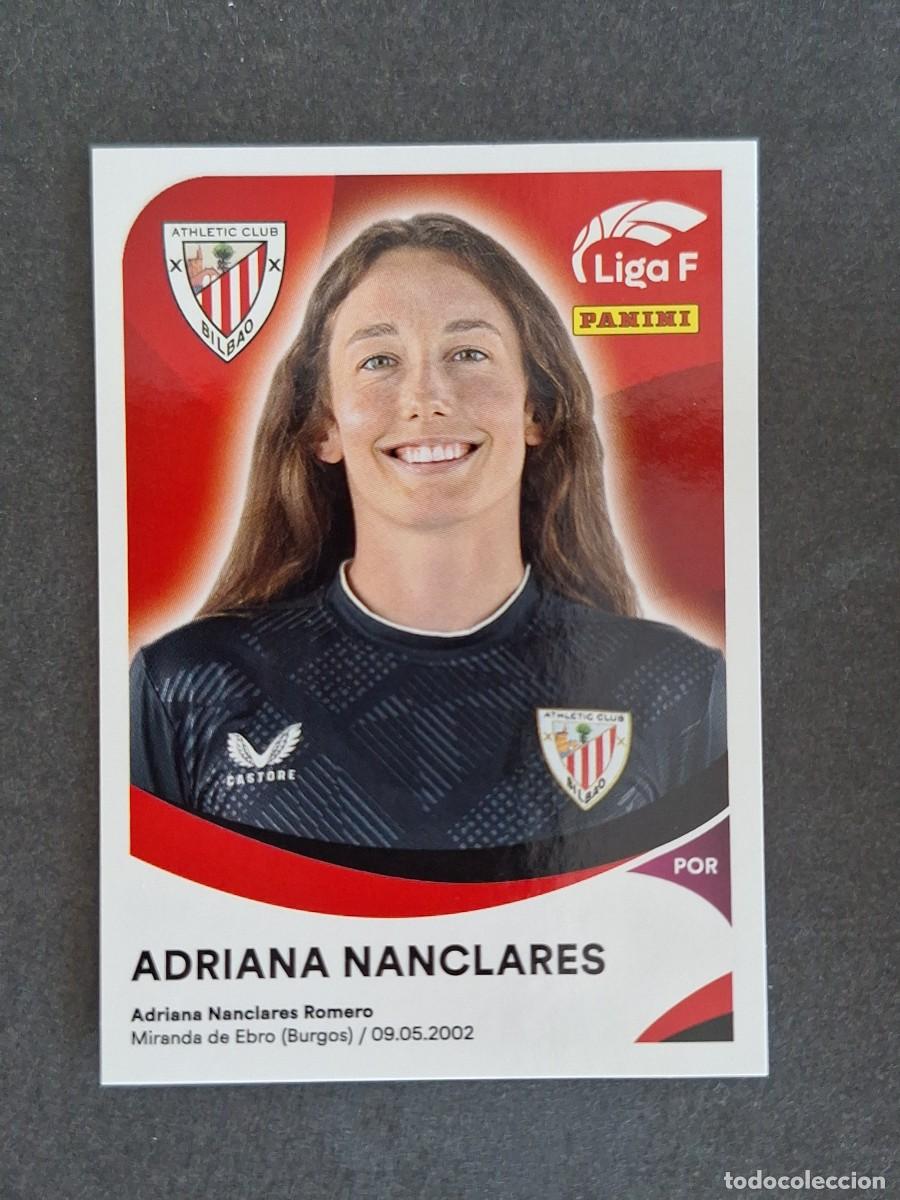 Cartes &agrave; collectionner de Football: L1 ADRIANA NANCLARES ATHLETIC CLUB DE BILBAO 4 PANINI LIGA F 2024 2025 24 25 SIN PEGAR NUNCA PEGADO