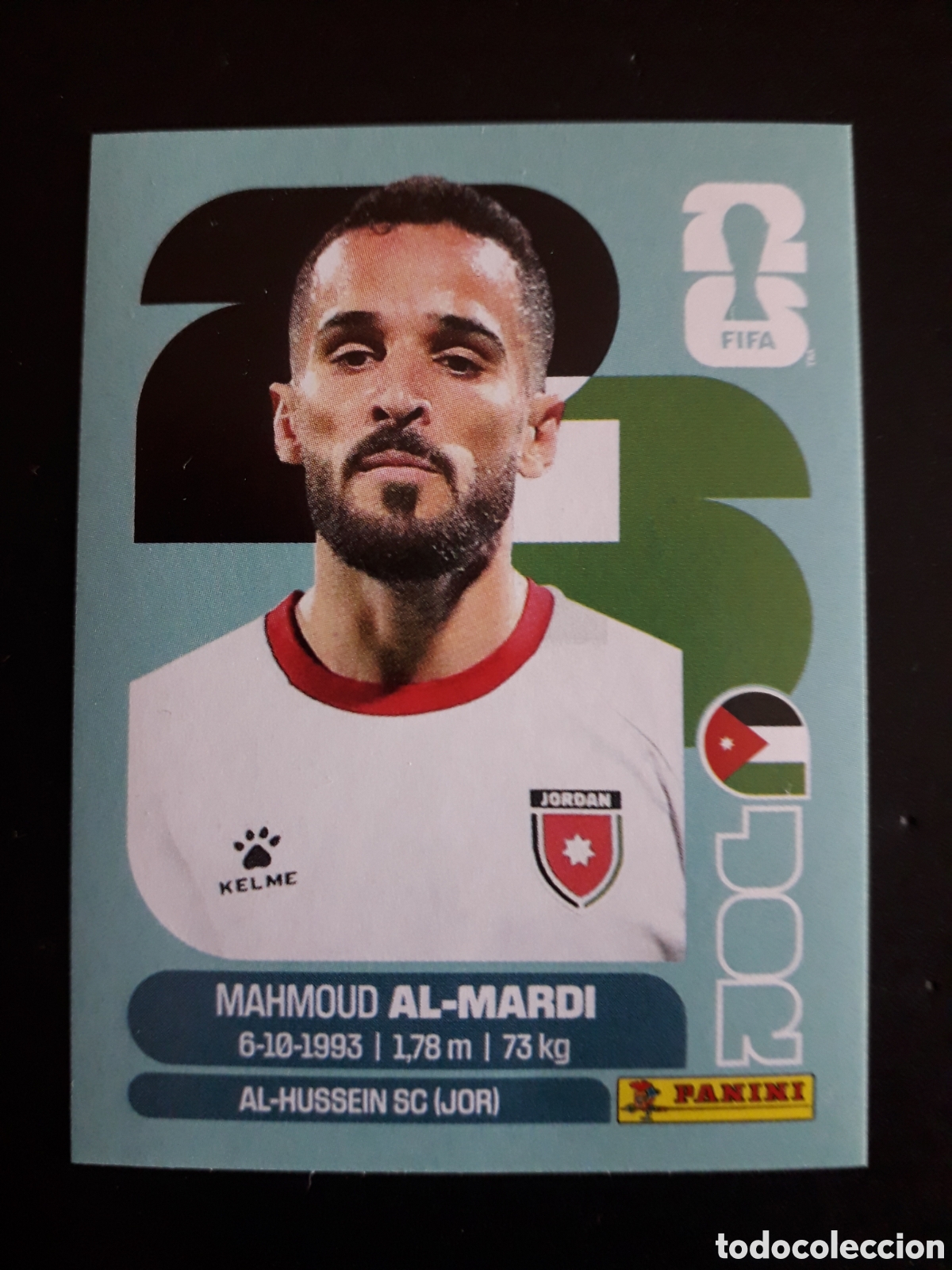 Figurine di Calcio: AL-MARDI JORDANIA JOR 17 MUNDIAL F&Uacute;TBOL 2026 FIFA WORLD CUP PANINI SIN PEGAR PEDIDO M&Iacute;NIMO 3&euro;