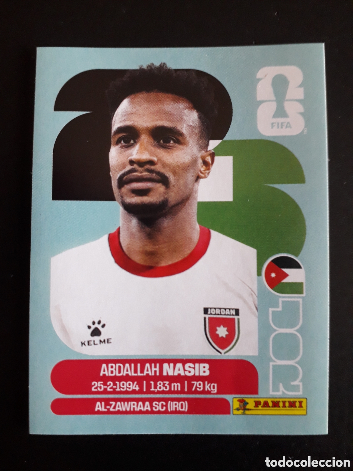 Cromos de f&uacute;tbol: NASIB JORDANIA JOR 6 MUNDIAL F&Uacute;TBOL 2026 FIFA WORLD CUP PANINI SIN PEGAR PEDIDO M&Iacute;NIMO 3&euro;