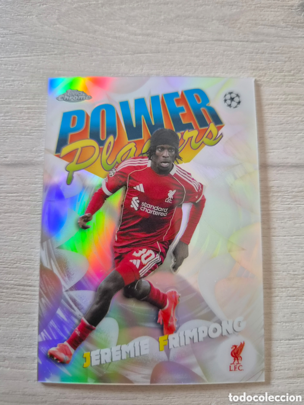 Cromos de Futebol: PP-1 Jeremie Frimpong &rdquo;Power Players&rdquo; Topps Chrome UCC 2025/26