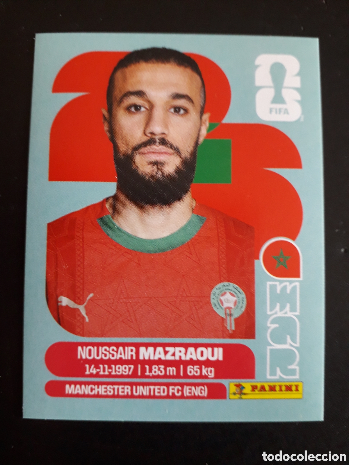 Cromos de Futebol: MAZRAOUI MARRUECOS MAR 5 MUNDIAL F&Uacute;TBOL 2026 FIFA WORLD CUP PANINI SIN PEGAR PEDIDO M&Iacute;NIMO 3&euro;