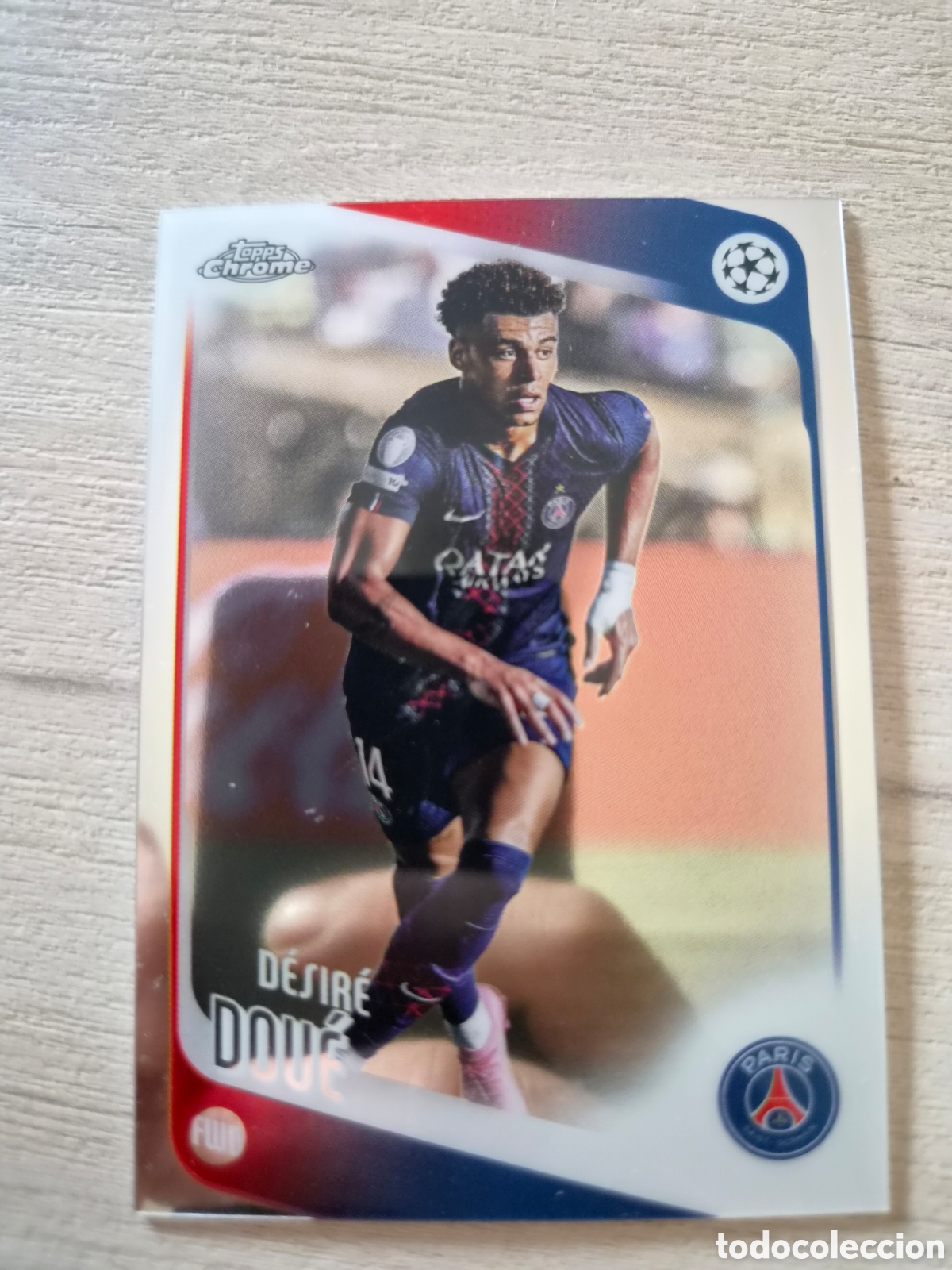 Figurine di Calcio: N&deg;198 Desire Doue Topps Chrome UCC 2025/26
