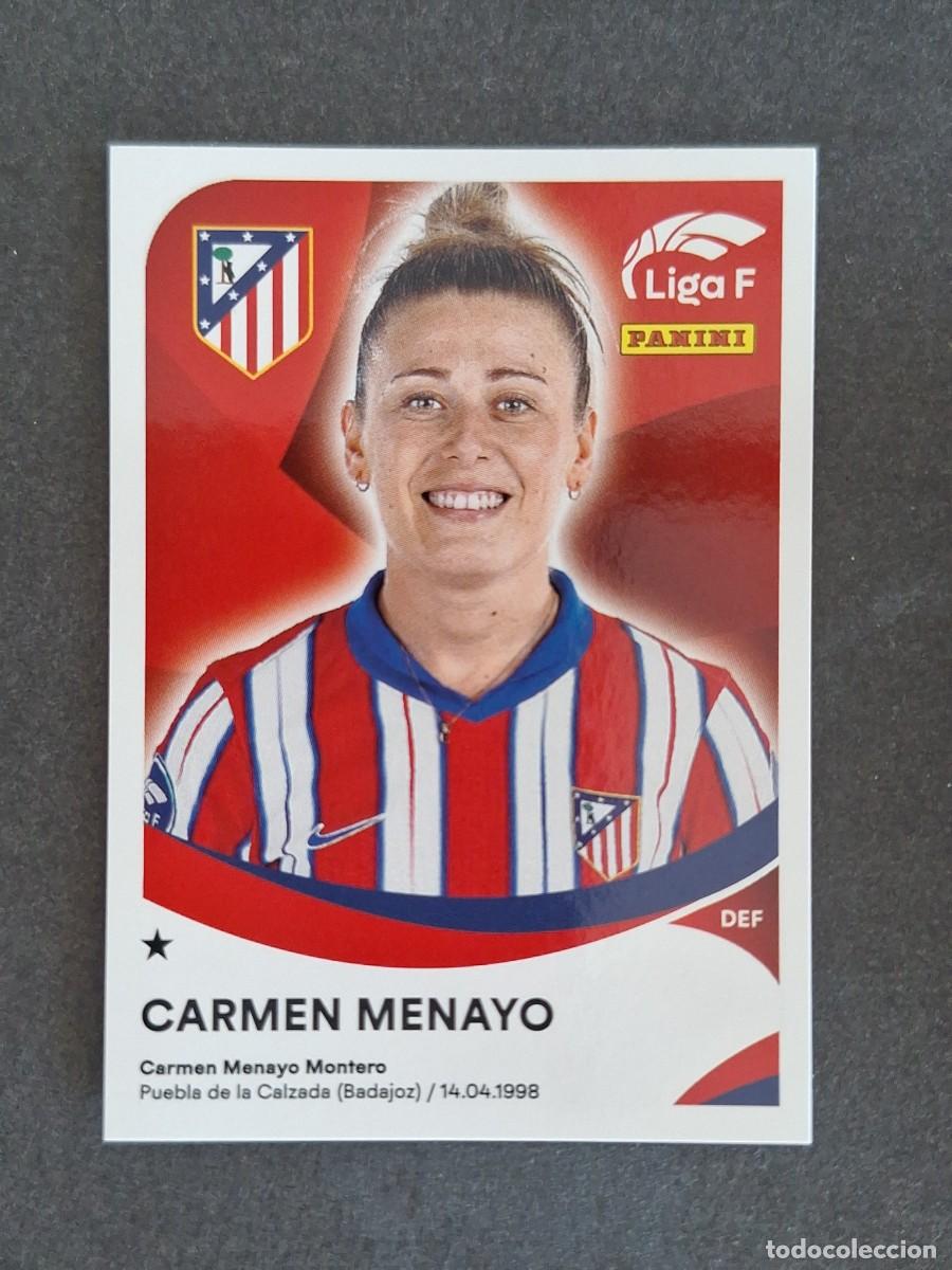 Cromos de f&uacute;tbol: L1 CARMEN MENAYO ATLETICO DE MADRID 28A PANINI LIGA F 2024 2025 24 25 SIN PEGAR NUNCA PEGADO