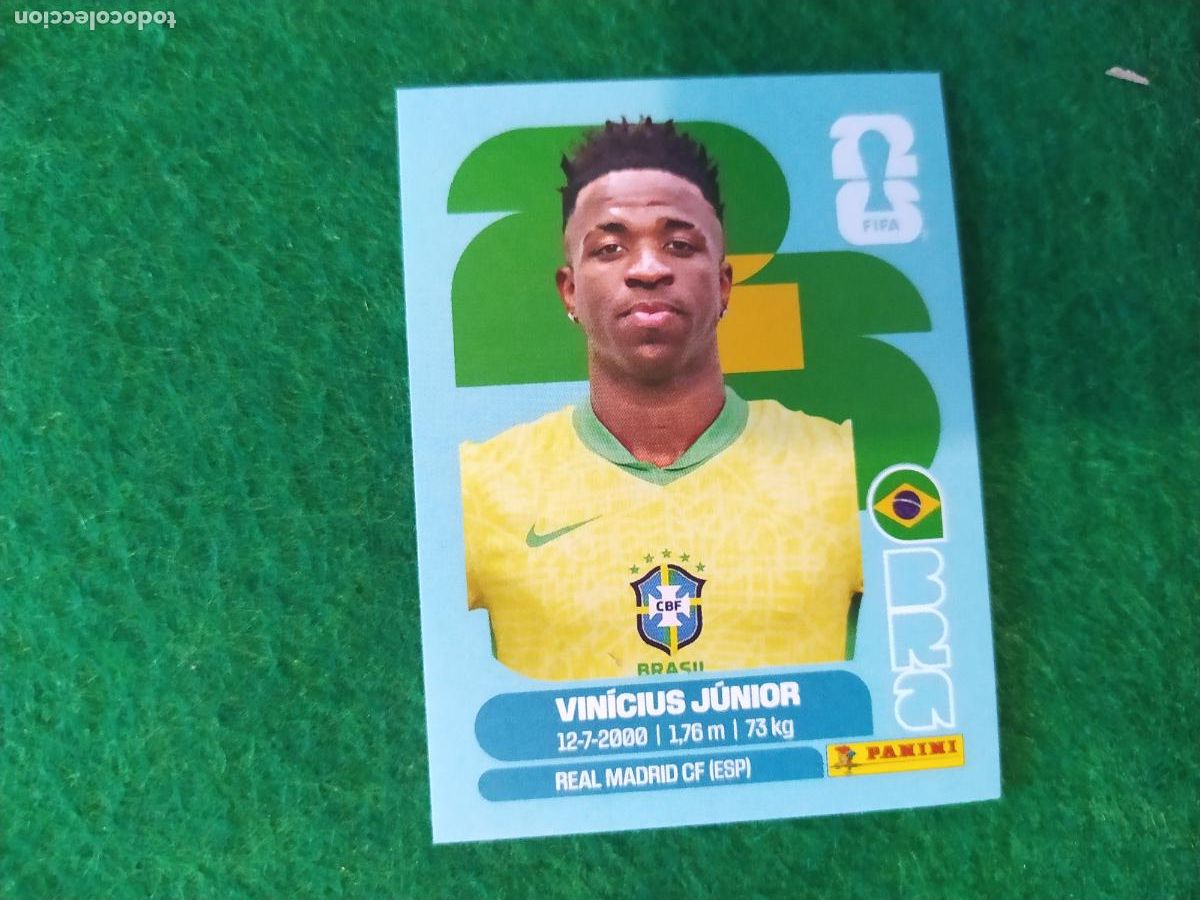 Cromos de f&uacute;tbol: OFFICIAL STICKER COLLECTION WORLD CUP MUNDIAL 2026 - BRASIL N&ordm; 14 VINICIUS