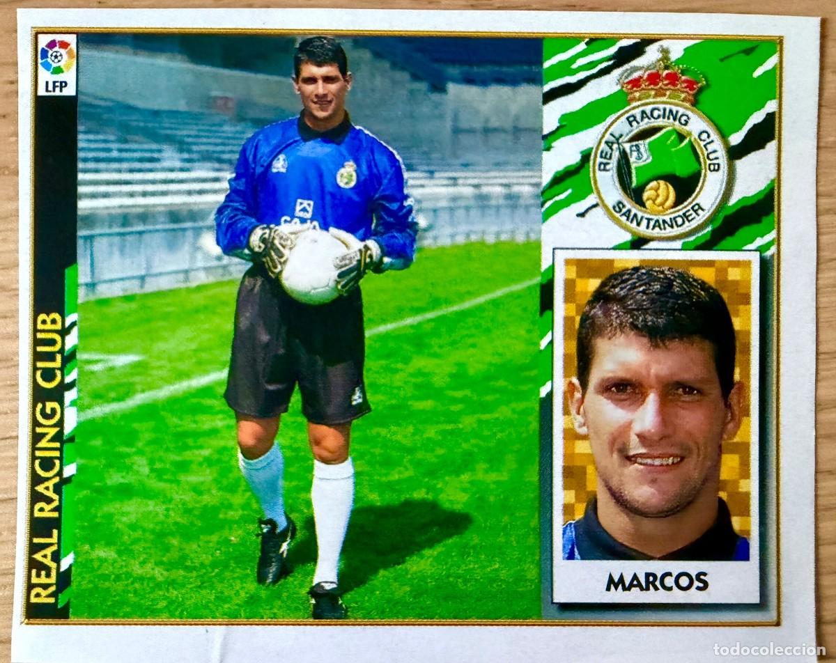 Figurine di Calcio: MARCOS RACING SANTANDER 97 98 1997 1998 LIGA EDICIONES ESTE RECORTADO STICKER