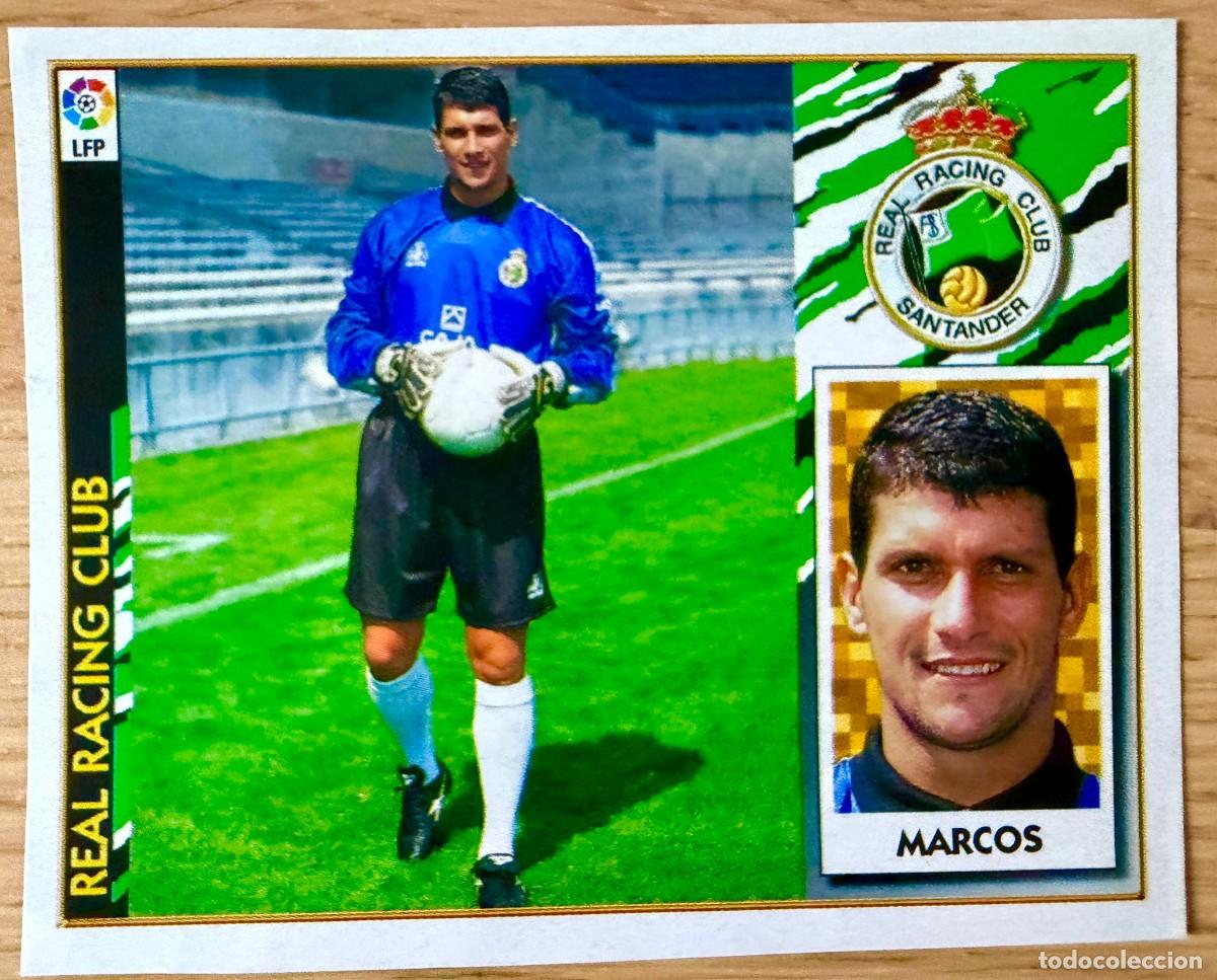 Figurine di Calcio: MARCOS RACING SANTANDER 97 98 1997 1998 LIGA EDICIONES ESTE RECORTADO STICKER