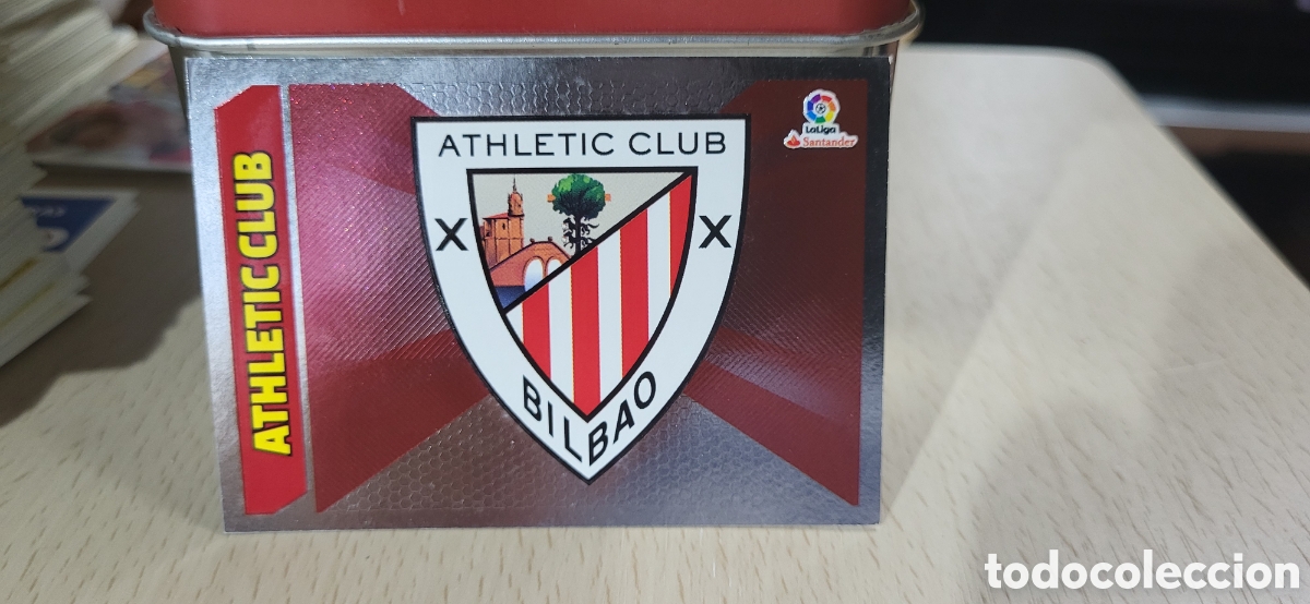 Cromos de f&uacute;tbol: ESCUDO ATHLETIC CLUB BILBAO CROMO N&ordm; 3 LIGA ESTE 2017-2018 17 18 PANINI