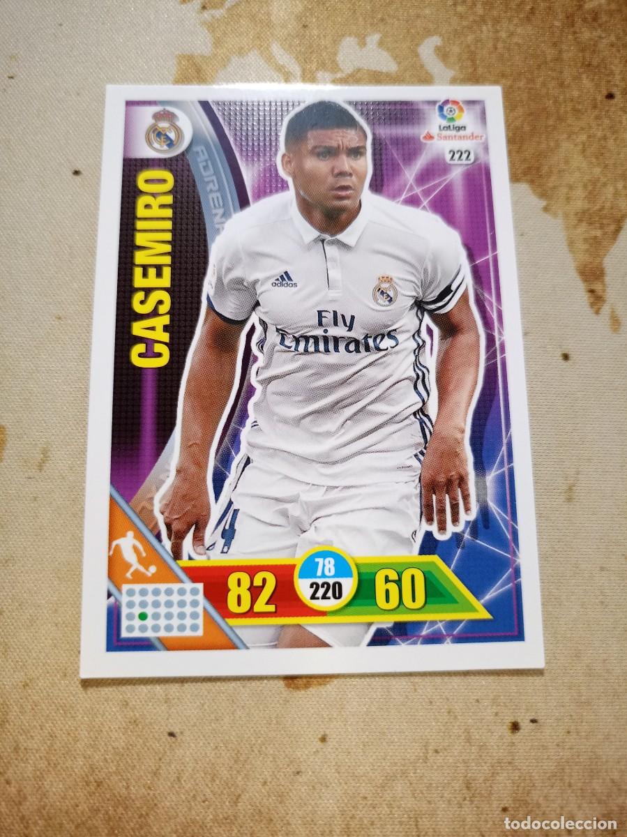 Cromos de f&uacute;tbol: Real Madrid 222 CASEMIRO Adrenalyn 2016-17