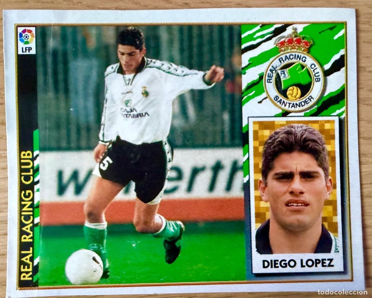 Cromos de f&uacute;tbol: DIEGO LOPEZ RACING SANTANDER 97 98 1997 1998 LIGA EDICIONES ESTE RECORTADO STICKER
