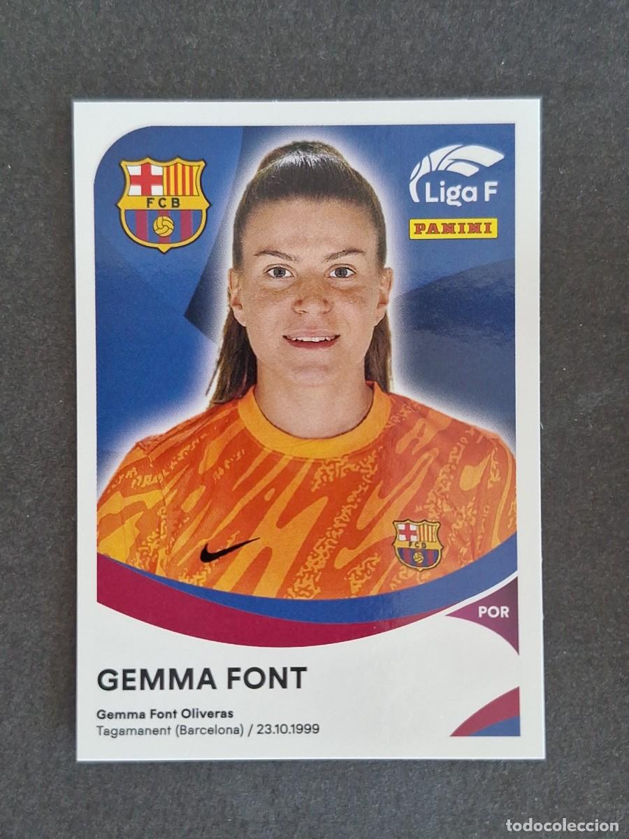 Cromos de f&uacute;tbol: L1 GEMMA FONT F. C. BARCELONA 45B PANINI LIGA F 2024 2025 24 25 SIN PEGAR NUNCA PEGADO