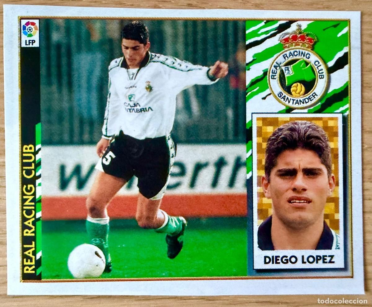 Cromos de f&uacute;tbol: DIEGO LOPEZ RACING SANTANDER 97 98 1997 1998 LIGA EDICIONES ESTE RECORTADO STICKER