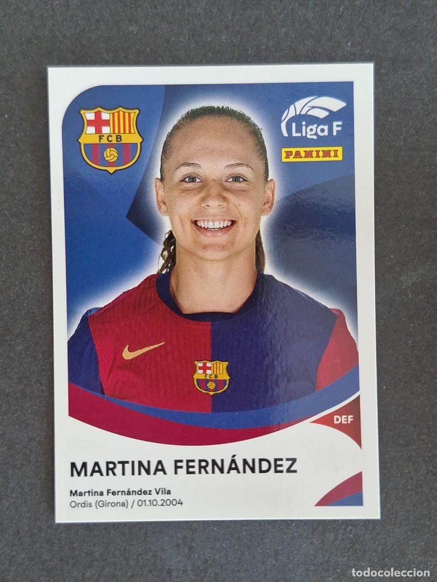 Cromos de f&uacute;tbol: L1 MARTINA FERNANDEZ F. C. BARCELONA 50B PANINI LIGA F 2024 2025 24 25 SIN PEGAR NUNCA PEGADO