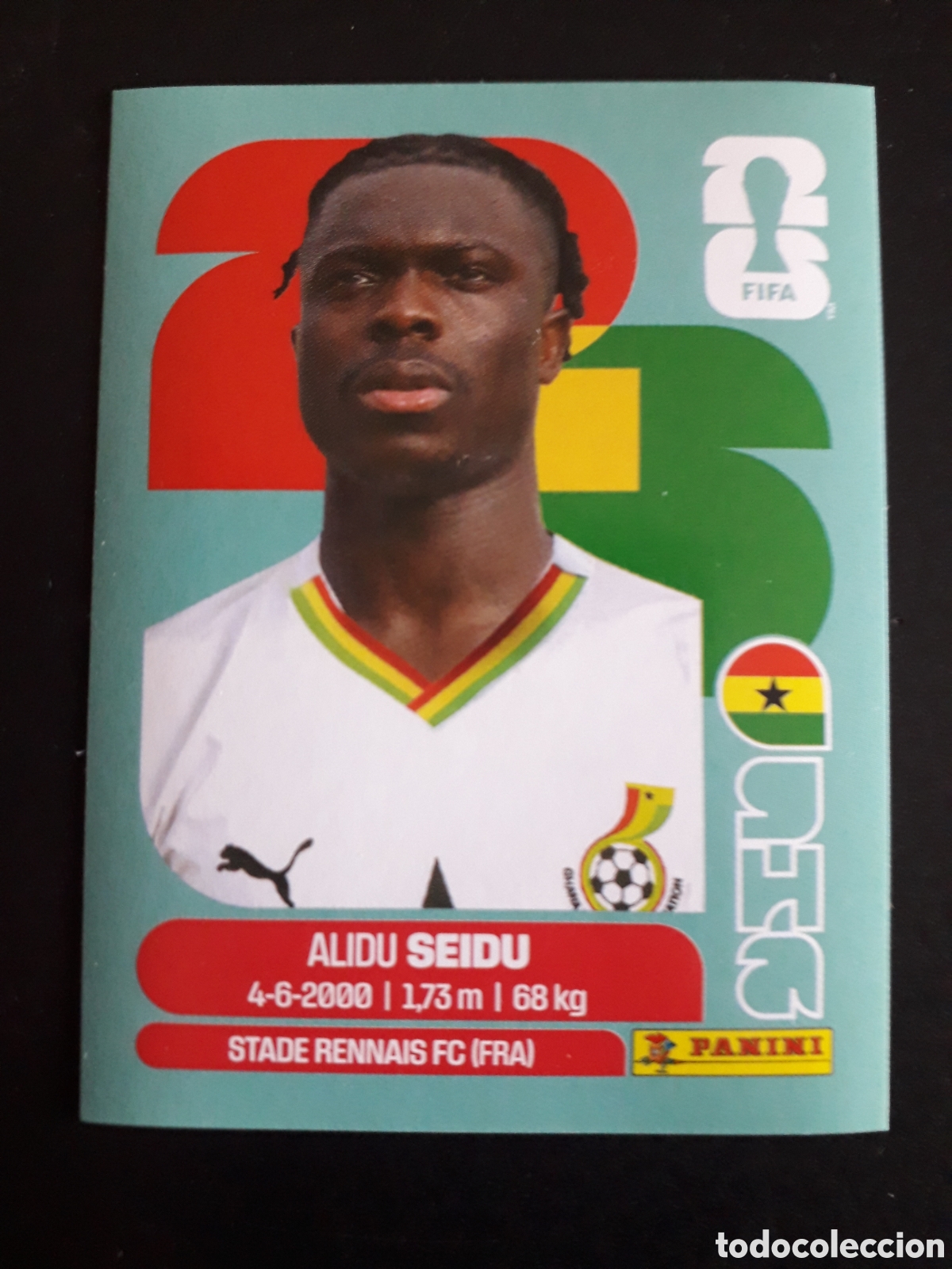 Cromos de Futebol: SEIDU GHANA GHA 5 MUNDIAL F&Uacute;TBOL 2026 FIFA WORLD CUP PANINI SIN PEGAR PEDIDO M&Iacute;NIMO 3&euro;