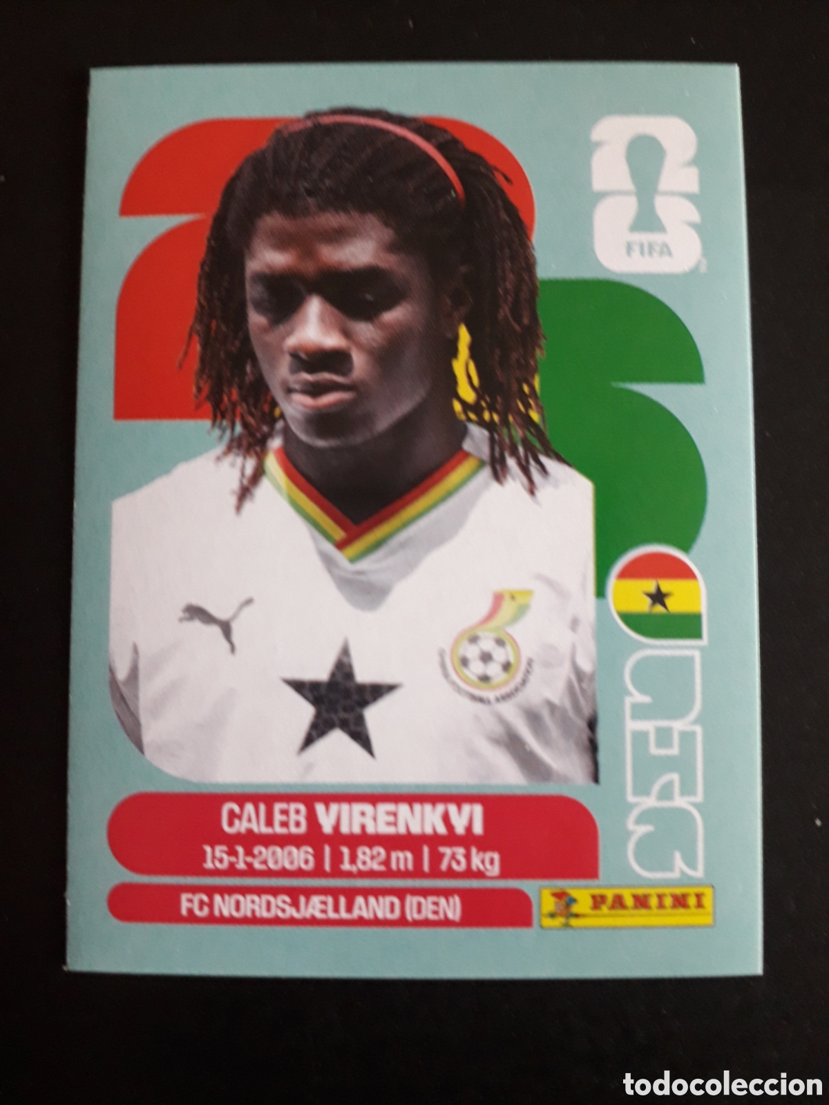 Fu&szlig;ball-Sticker: YIRENKYI GHANA GHA 8 MUNDIAL F&Uacute;TBOL 2026 FIFA WORLD CUP PANINI SIN PEGAR PEDIDO M&Iacute;NIMO 3&euro;