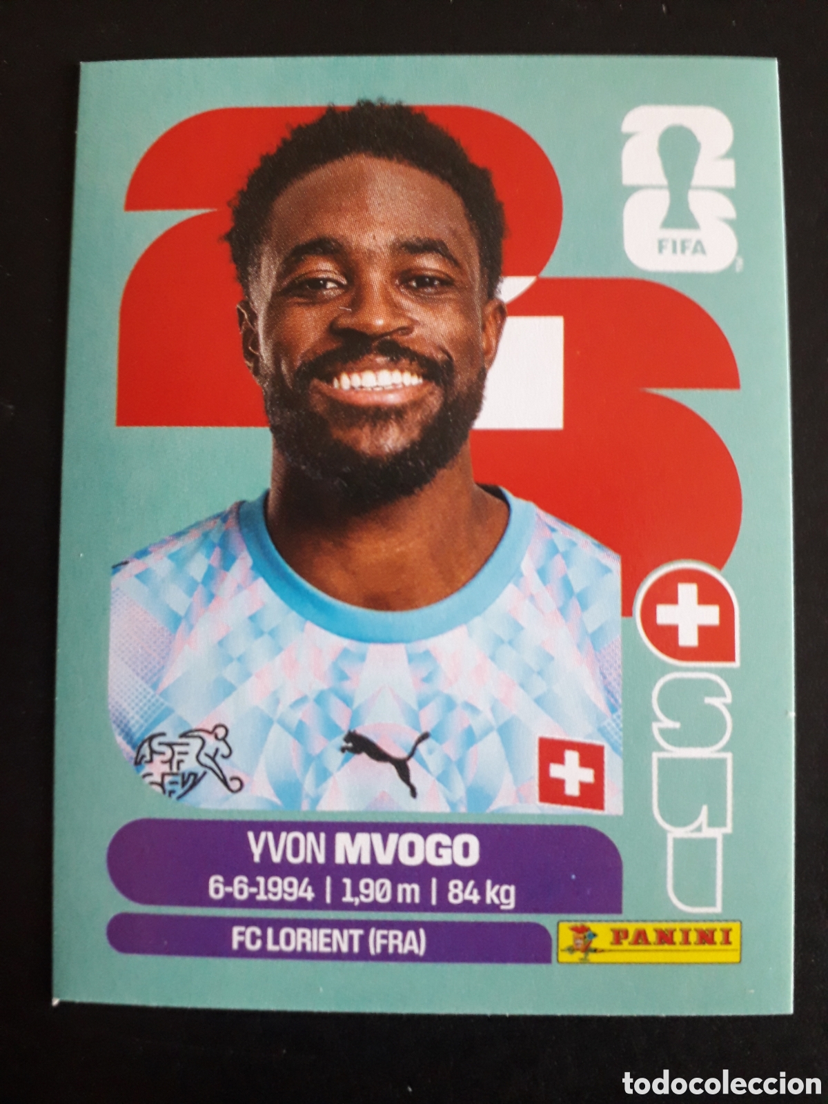 Cromos de f&uacute;tbol: MVOGO SUIZA SUI 3 MUNDIAL F&Uacute;TBOL 2026 FIFA WORLD CUP PANINI SIN PEGAR PEDIDO M&Iacute;NIMO 3&euro;.