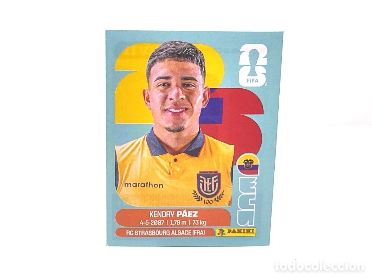 Cromos de f&uacute;tbol: ECUADOR / ECU. N&ordm; 11. KENDRY PAEZ . FIFA WORLD CUP 2026.PANINI