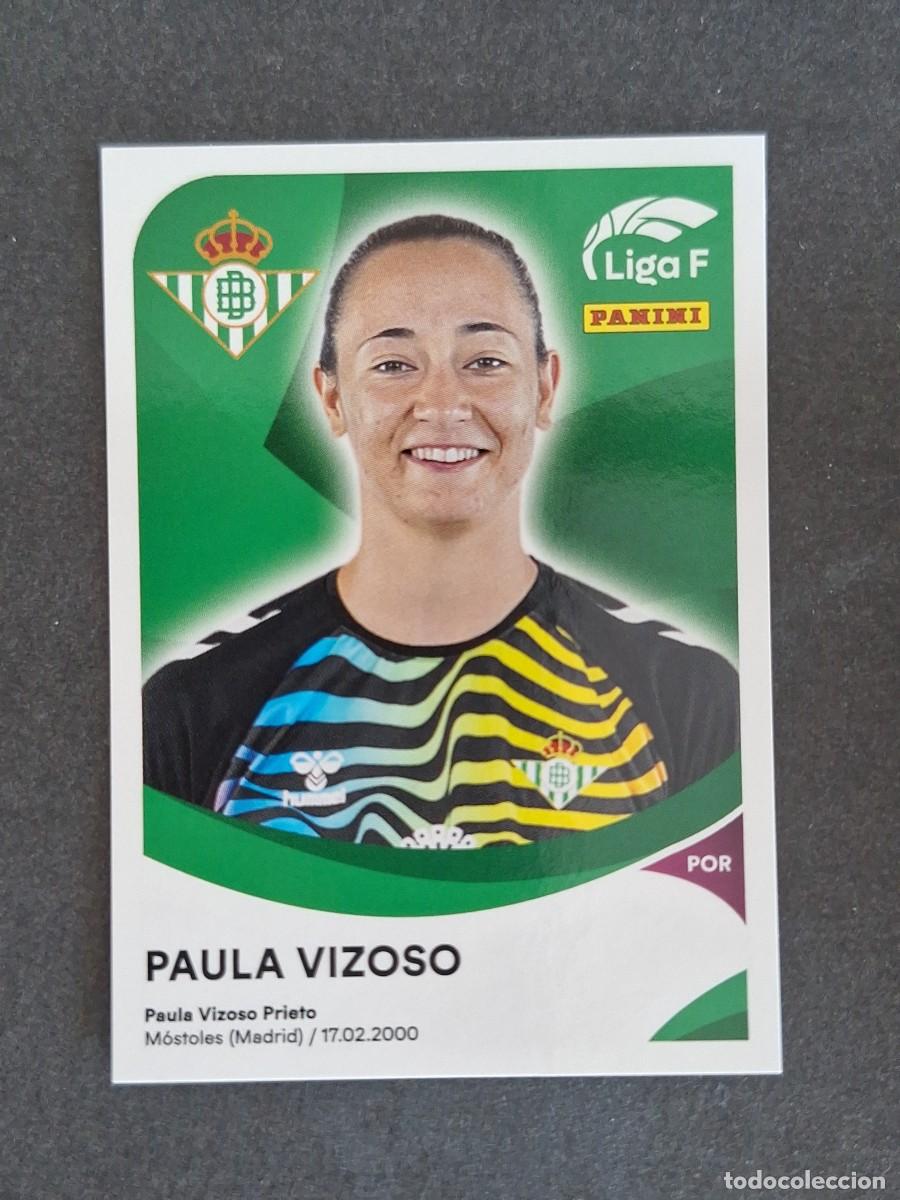 Cromos de f&uacute;tbol: L1 PAULA VIZOSO REAL BETIS FEMINAS 64 PANINI LIGA F 2024 2025 24 25 SIN PEGAR NUNCA PEGADO